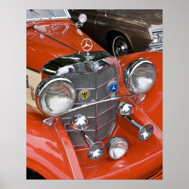 WA, Seattle, klassisches deutsches Auto. Poster (Vorne)