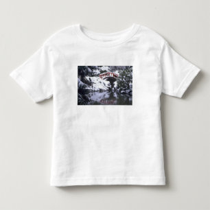 WA, Seattle, Mondbrücke und Teich nach dem Winter Kleinkind T-shirt