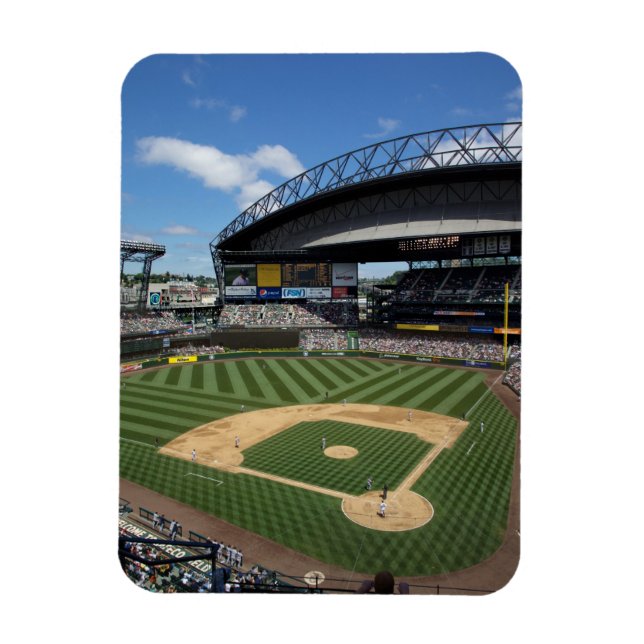 WA, Seattle, Safeco Field, Mariners Baseball Magnet (Vertikal)
