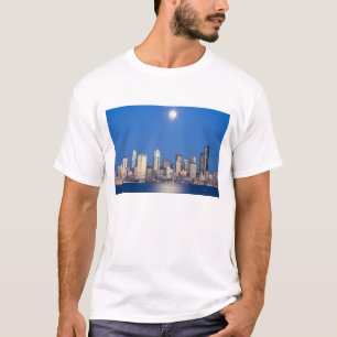 WA, Seattle, Skyline von Seattle und Elliott Bay 3 T-Shirt