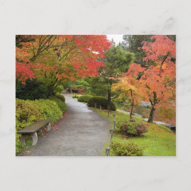 WA, Seattle, Washington Park Arboretum, 2 Postkarte (Vorderseite)