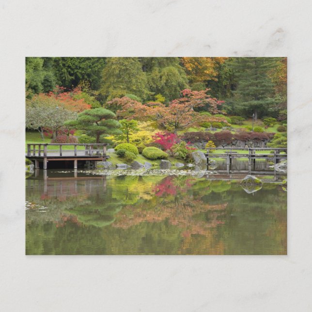 WA, Seattle, Washington Park Arboretum, 3 Postkarte (Vorderseite)
