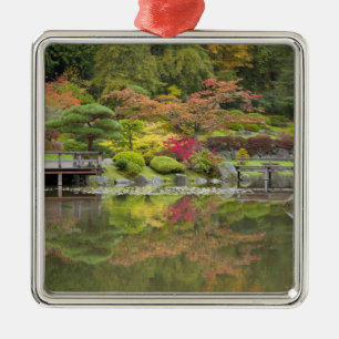 WA, Seattle, Washington Park Arboretum, 3 Silbernes Ornament