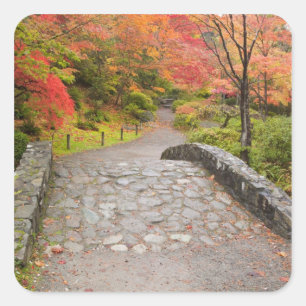 WA, Seattle, Washington Park Arboretum, Quadratischer Aufkleber