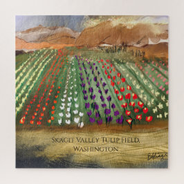 WA Skagit Tulip Fields Spring Dream Puzzle