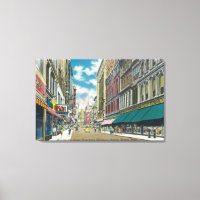 WA Street Downtown Shopping District Szene