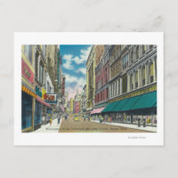 WA Street Downtown Shopping District Szene