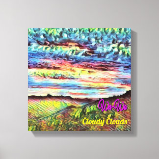 Wa-Wo Wave NFT Art Collection CLOUDY CARDS 23/30 Leinwanddruck