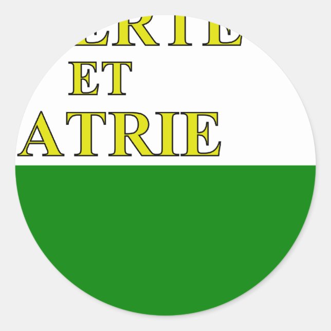 Waadt, Schweiz Runder Aufkleber (Vorderseite)