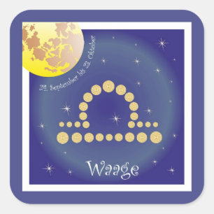 Waage 24. September bis 23. Oktober Aufkleber