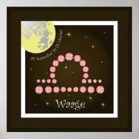 Waage 24. September bis 23. Oktober Poster