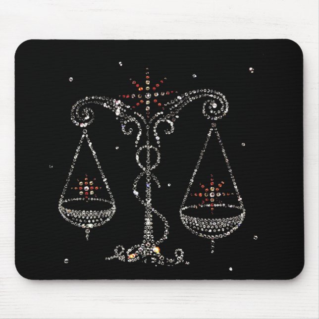 Waage-Astrologie Mousepad (Vorne)
