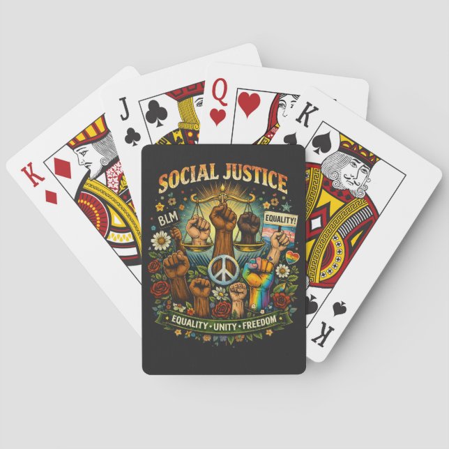 Waage der Gerechtigkeit Spielkarten (Rückseite)