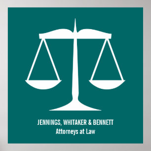 Waage der Justiz Poster