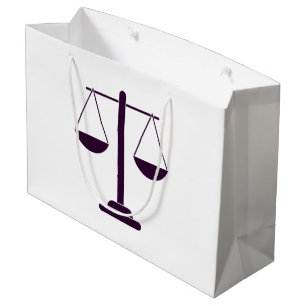 Waage der Justiz Rechtsdienstleistungs-Symbol Große Geschenktüte