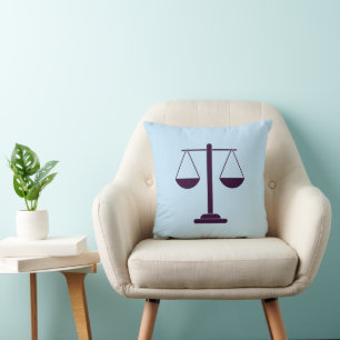 Waage der Justiz Rechtsdienstleistungs-Symbol Kissen