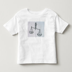 Waage (die Skalen) eine Illustration vom 'Poeti Kleinkind T-shirt
