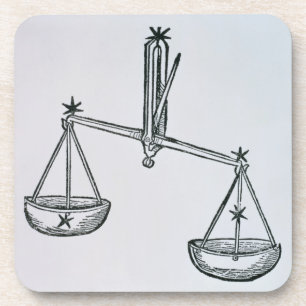 Waage (die Skalen) eine Illustration vom 'Poeti Untersetzer