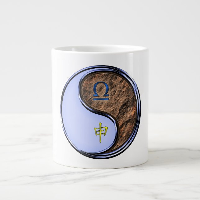 Waage & Erdaffe Jumbo-Tasse (Vorderseite)