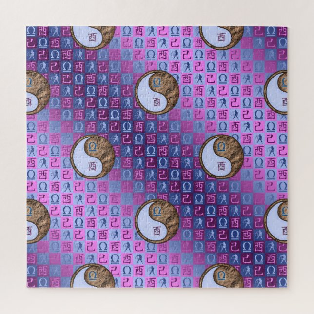 Waage & Erde Hahn Puzzle (Vertikal)