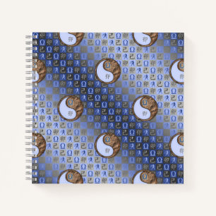 Waage & Erde-Hase Spiralblock Notizbuch