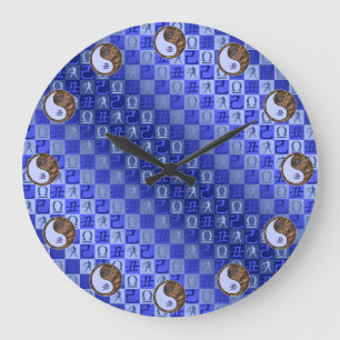 Waage & Erde Ochse Große Wanduhr