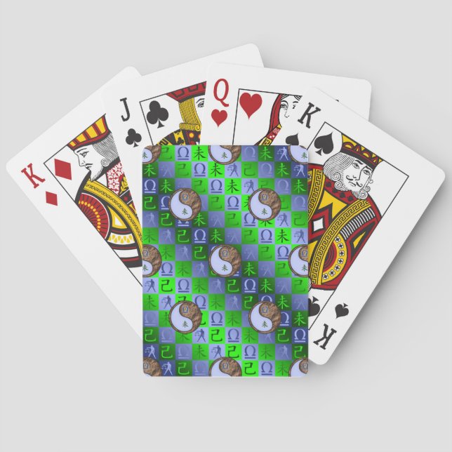 Waage & Erde Ziege Spielkarten (Rückseite)