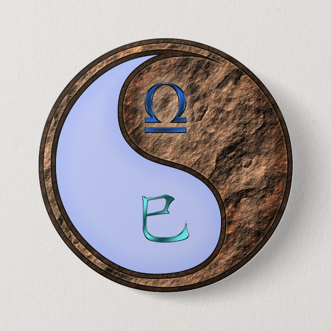 Waage & Erder Schlange Button (Vorderseite)