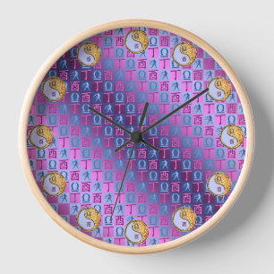 Waage & Feuer Hahn Uhr