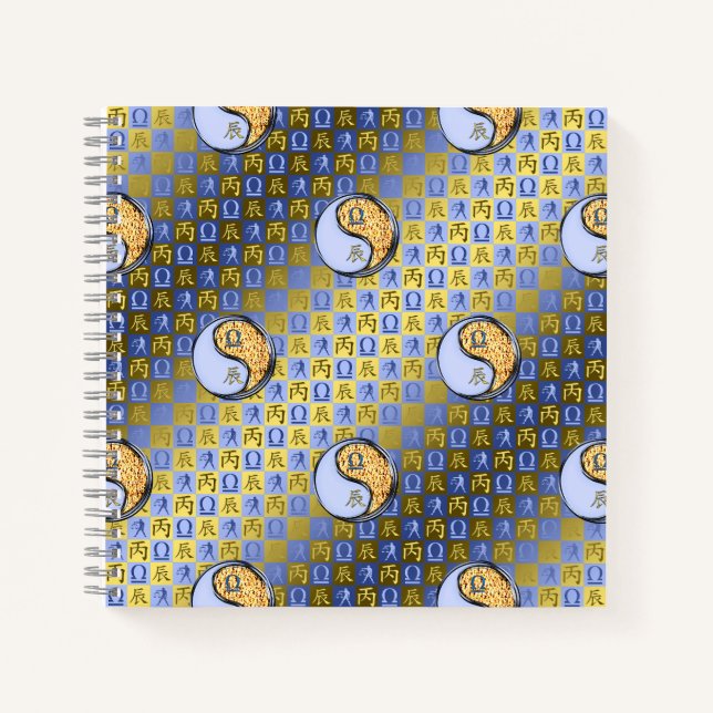 Waage & Feuerdrache Notizbuch (Vorderseite)