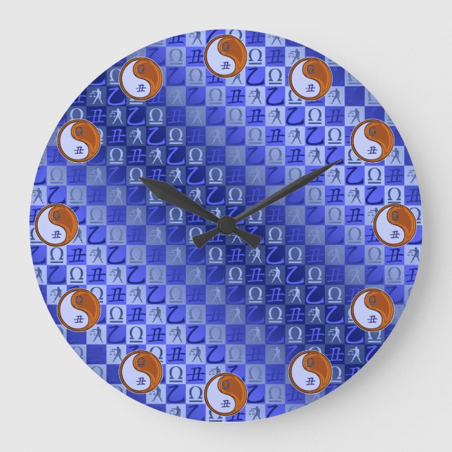 Waage & Holz Ochse Große Wanduhr (Vorderseite)