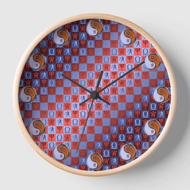 Waage & Holz Tiger Uhr (Vorderseite)
