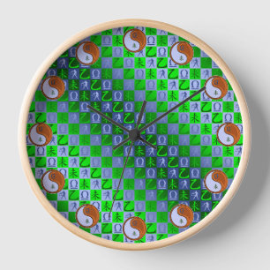 Waage & Holz Ziege Uhr