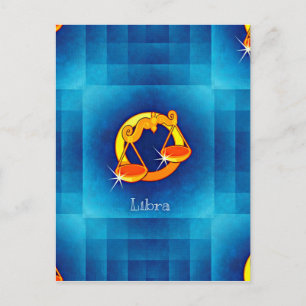 Waage Horoskop Postkarte