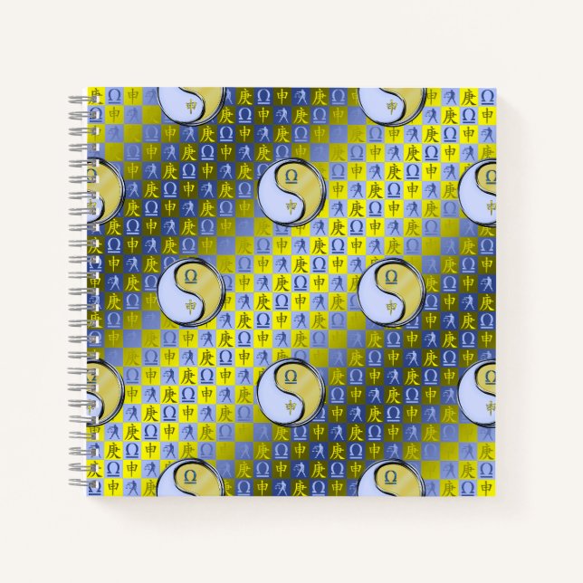 Waage & Metallaffe Notizbuch (Vorderseite)