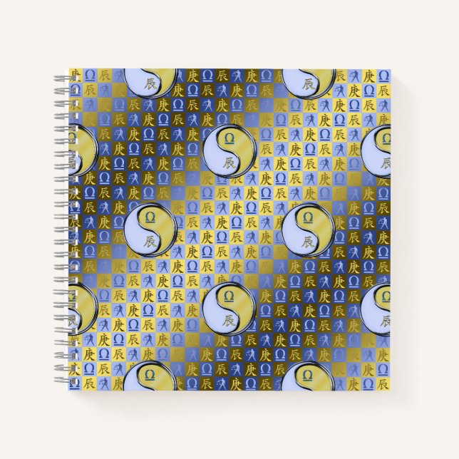 Waage & Metalldrache Notizbuch (Vorderseite)
