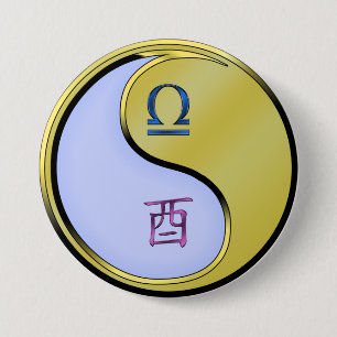 Waage & Metallener Hahn Button