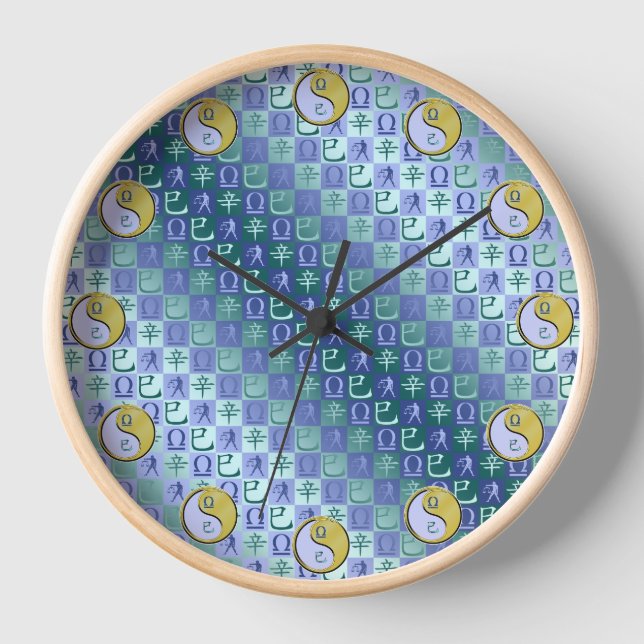 Waage & Metallschlange Uhr (Vorderseite)