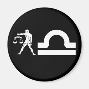 Waage mit Symbol Magnet