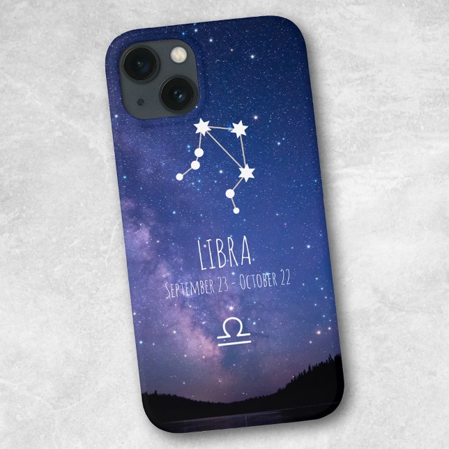 Waage | Personalisierte Sternbild-Konstellation iPhone Hülle (Von Creator hochgeladen)