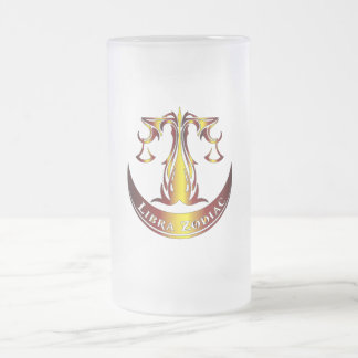 Waage-Sternzeichen-Bierglas Mattglas Bierglas