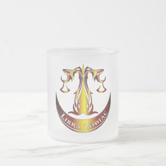 Waage-Sternzeichen-Glas-Tasse Mattglastasse