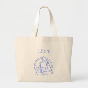 Waage-Sternzeichen Große Tote-Tasche Jumbo Stoffbeutel