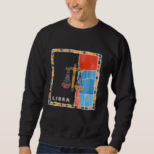 Waage-Sternzeichen-Mosaik - Harmonie und Balance i Sweatshirt