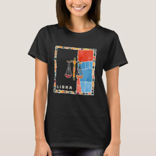 Waage-Sternzeichen-Mosaik - Harmonie und Balance i T-Shirt