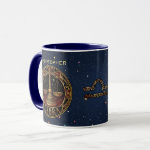 Waage Sternzeichen Symbol Tasse