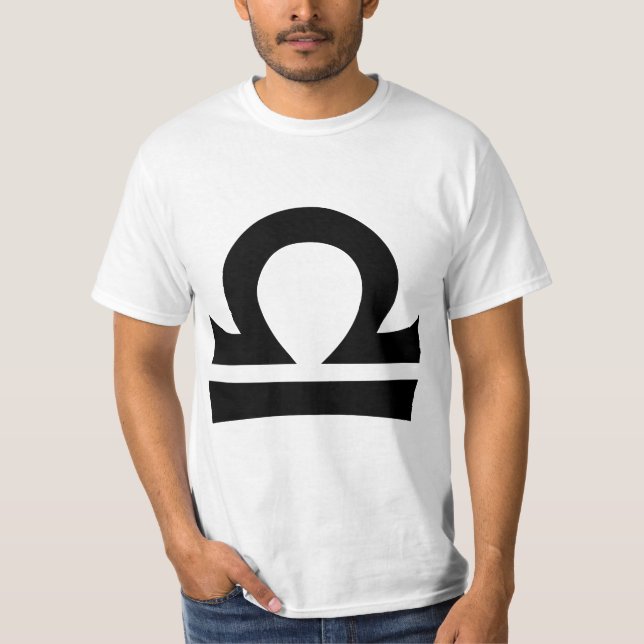 Waage-Tierkreis-Horoskop-Zeichen T-Shirt (Vorderseite)