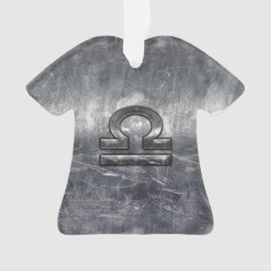 Waage-Tierkreis-Symbol-Silber-Stahl-Art Ornament