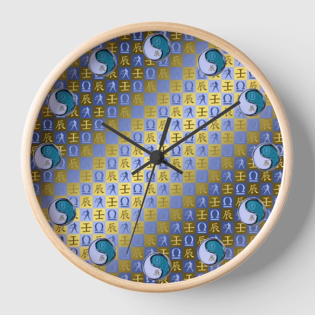 Waage & Wasser-Drache Uhr (Vorderseite)