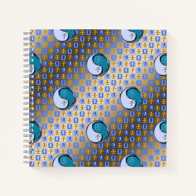 Waage & Wasser-Ratte Notizbuch (Vorderseite)